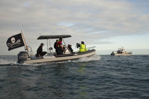 Sea Shepherd’s small boat Bruce