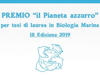 PREMIO “Il Pianeta azzurro” per tesi di laurea in Biologia Marina – III Edizione 2019 –